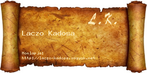 Laczo Kadosa névjegykártya